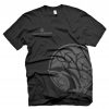 QFD tshirt black with grey washout logo wrap