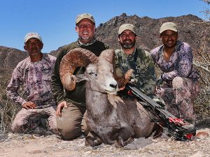 Fred with Desert Bighorn Sheep and Mexico Hunts Team