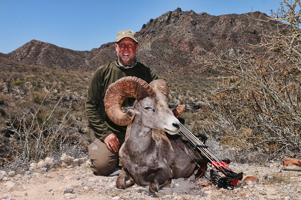 Fred Sweisthal with his Desert Big Horn Sheep - Carmen Island, Mexico