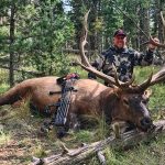 Fred Sweisthal with his record harvested Rocky Mountain Elk