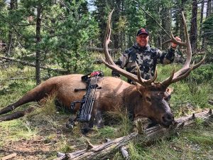 Fred Sweisthal with his record harvested Rocky Mountain Elk