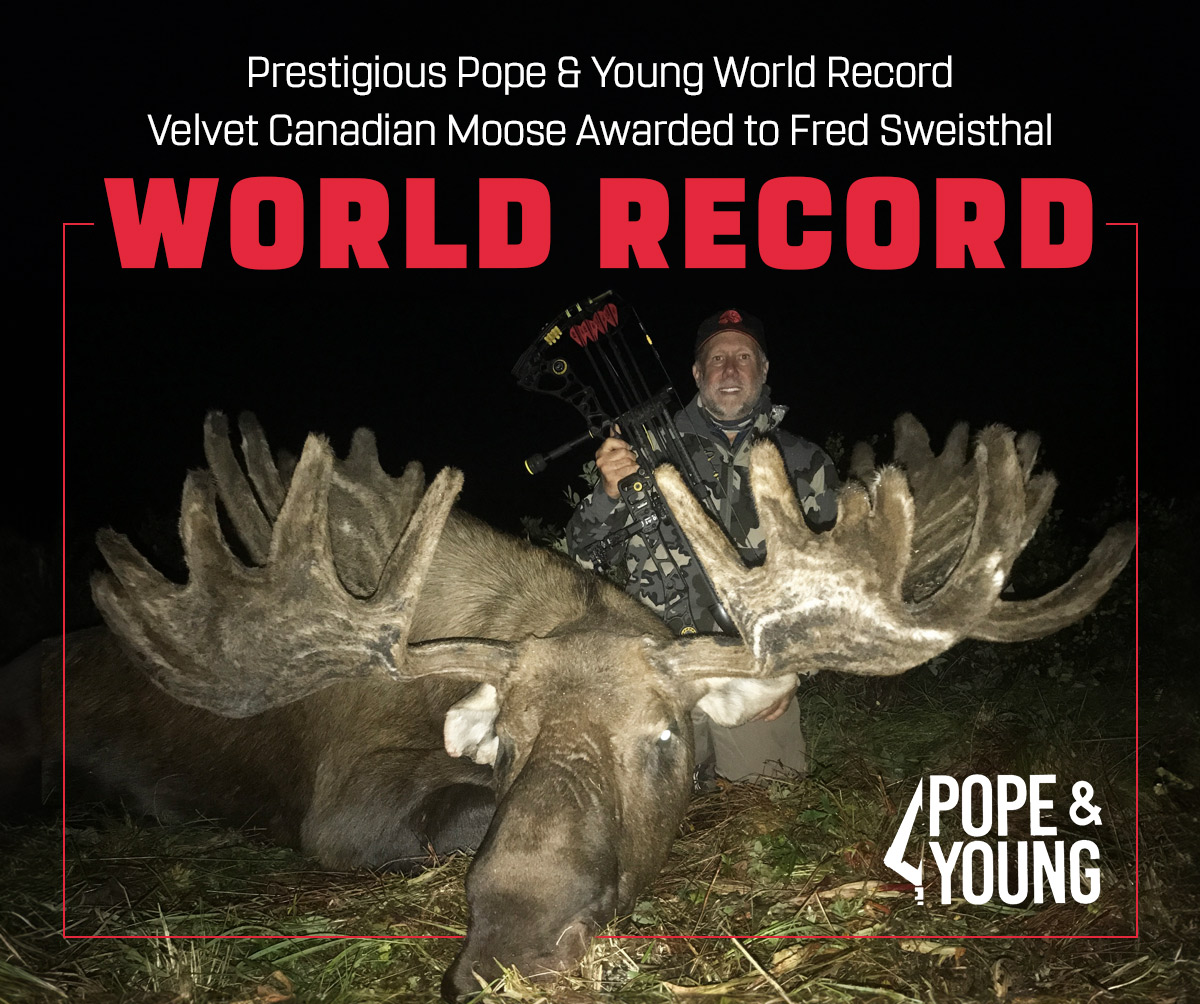 Fred Sweisthal - World Record Holder - Pope & Young - Velvet Canadian Moose