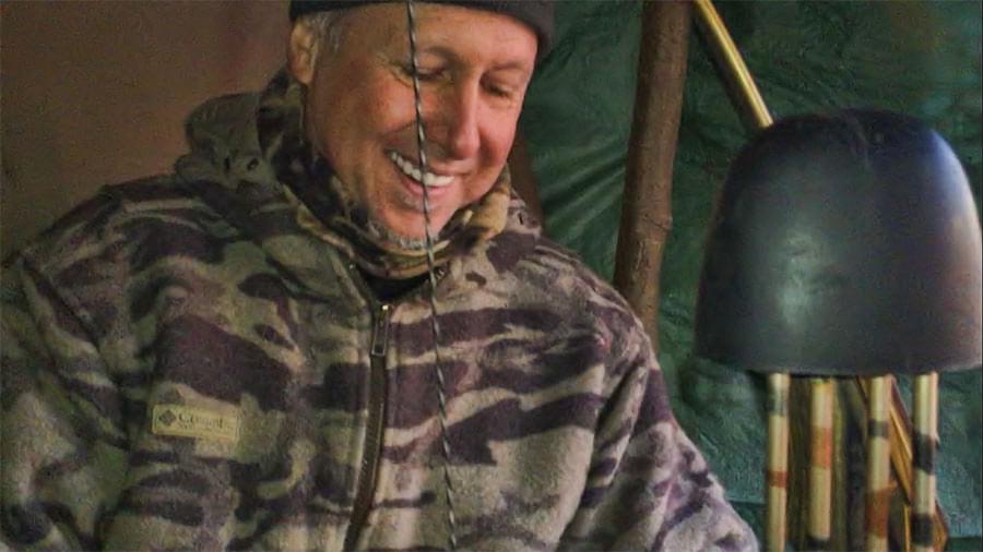 A light moment in the stand